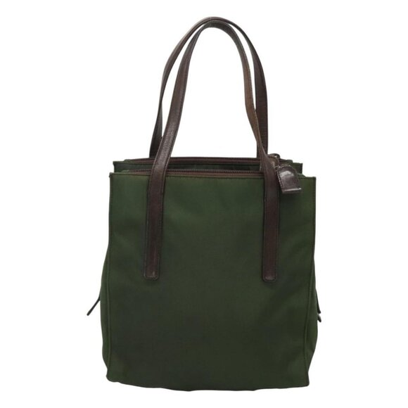 PRADA Hand Bag Nylon Khaki Auth - Picture 5 of 16